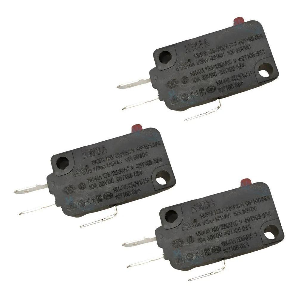 2X 3 Micro Chave Interruptor Micro-Ondas