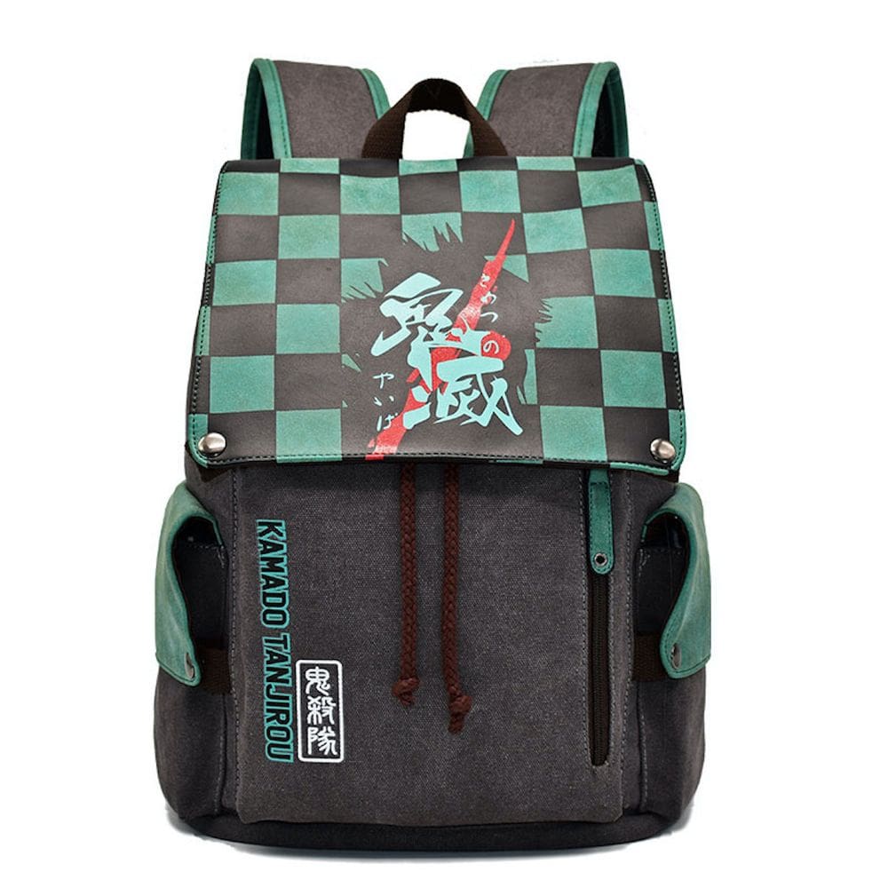 Mochila escolar Demons Slayers Kamado Tanjirou para crianças