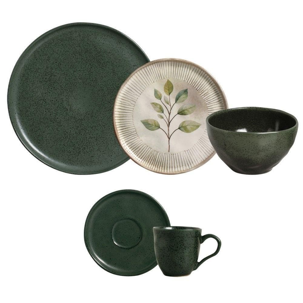 Aparelho De Jantar 30 Peças Arauco + Evergreen Porto Brasil