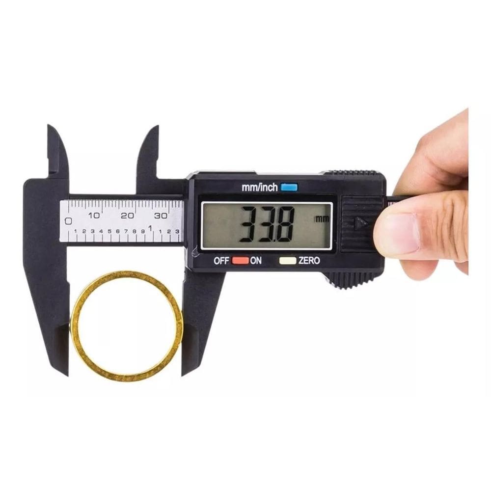 Paquímetro Digital Eletrôn. 150Mm Fibra Carbono+Bateria Full