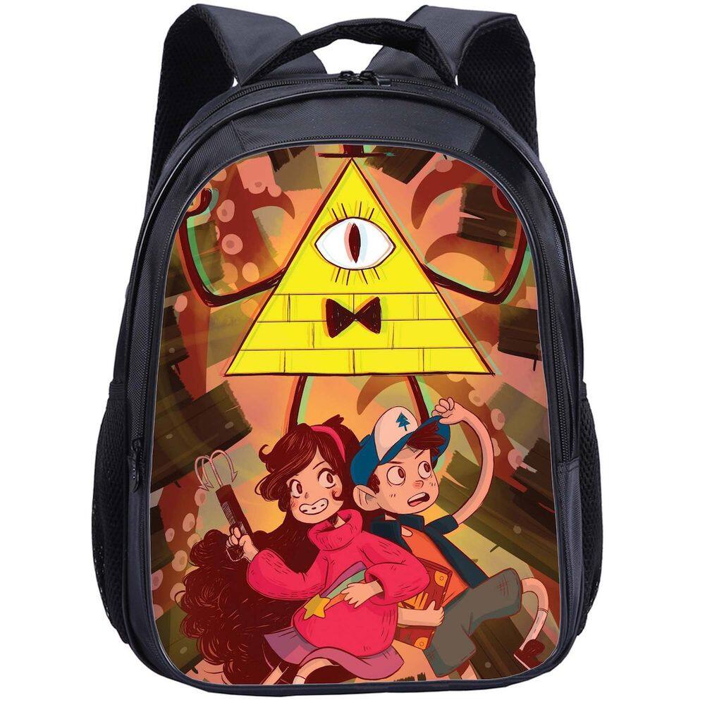 Mochila escolar Gravitys Falls Anime Oxford Cloth 30x13x40cm