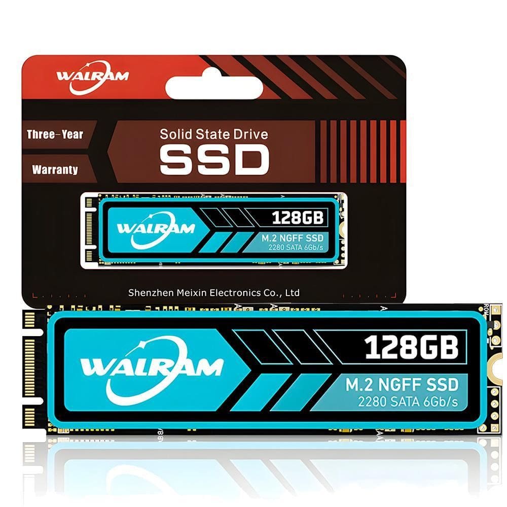 Ssd M.2 Sata 128Gb Leitura 560Mb/S Escrita 490Mb/S-Walram