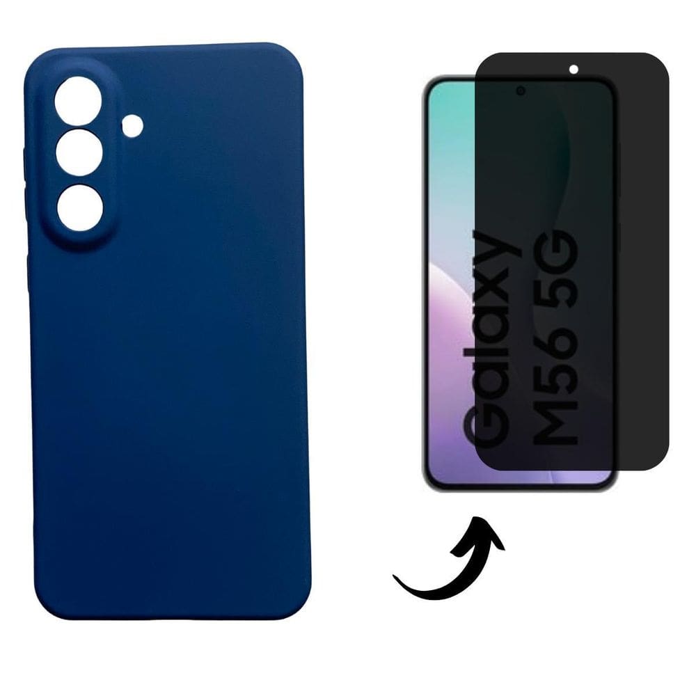 Capa + Pel 3D Privativo Compatível Com Samsung Galaxy M56 5G