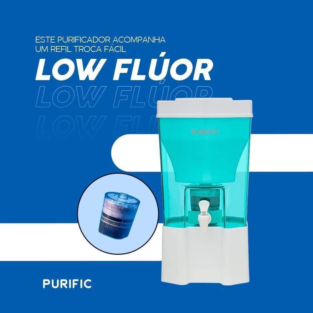 Purific Redutor De Flúor 6 Verde Refil Low Flúor