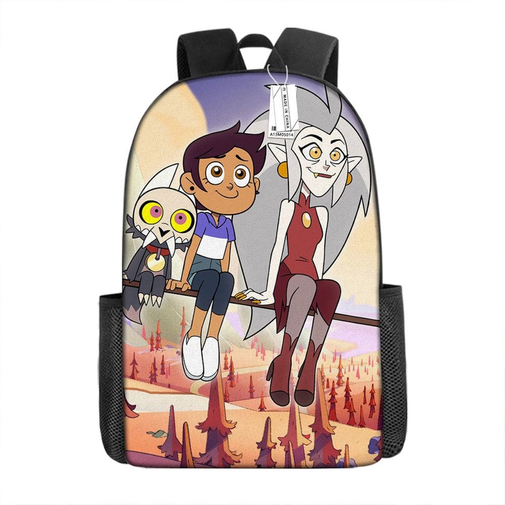 Mochila Owls Houses Cartoon Kids School Anime 29x16x42cm