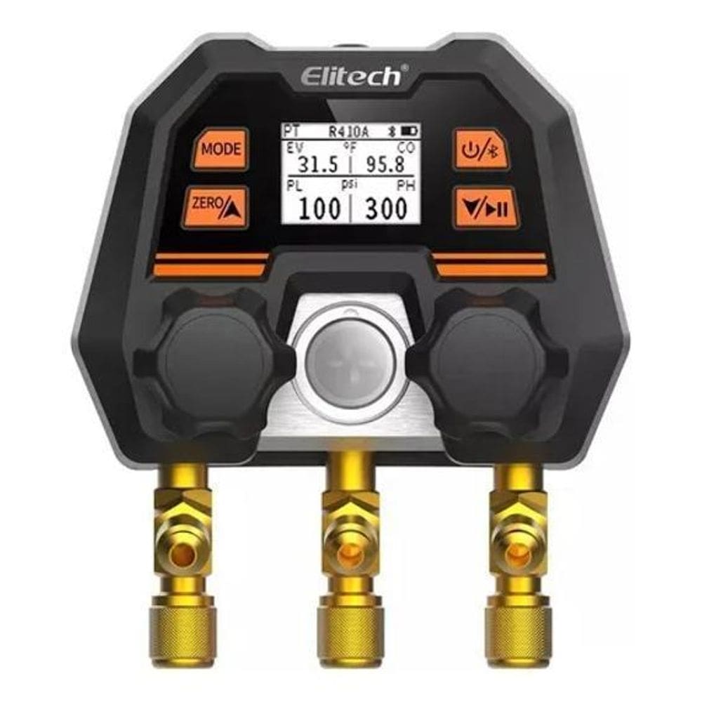 2X Manifold Digital Para Refrigeração Ar Condicionado Com Es