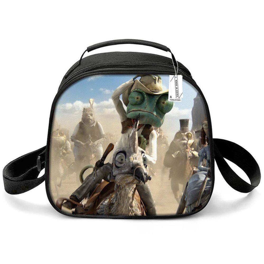 Lancheira Rangos Anime Tote, tecido Oxford reutilizável à prova de vazamentos