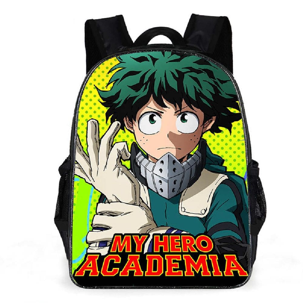 Mochila My Hero Academia Midoriya Izuku Cartoon Kids School