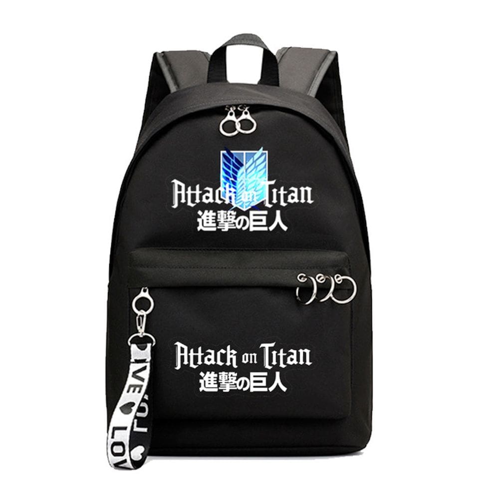 Mochila Attacks on Titans Levis Ackermans Cartoon Kids