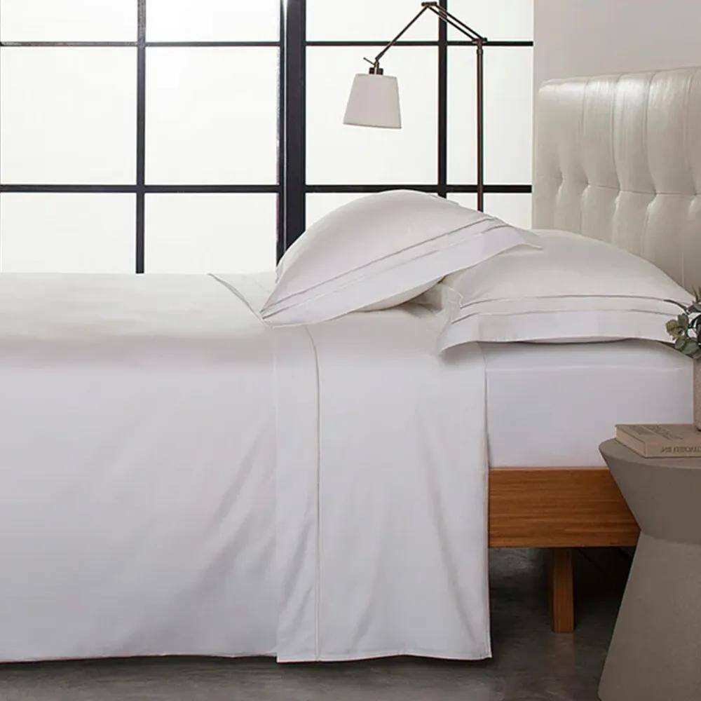 Jogo De Cama Queen 300 Fios Sublime - Kacyumara Bege / Bege