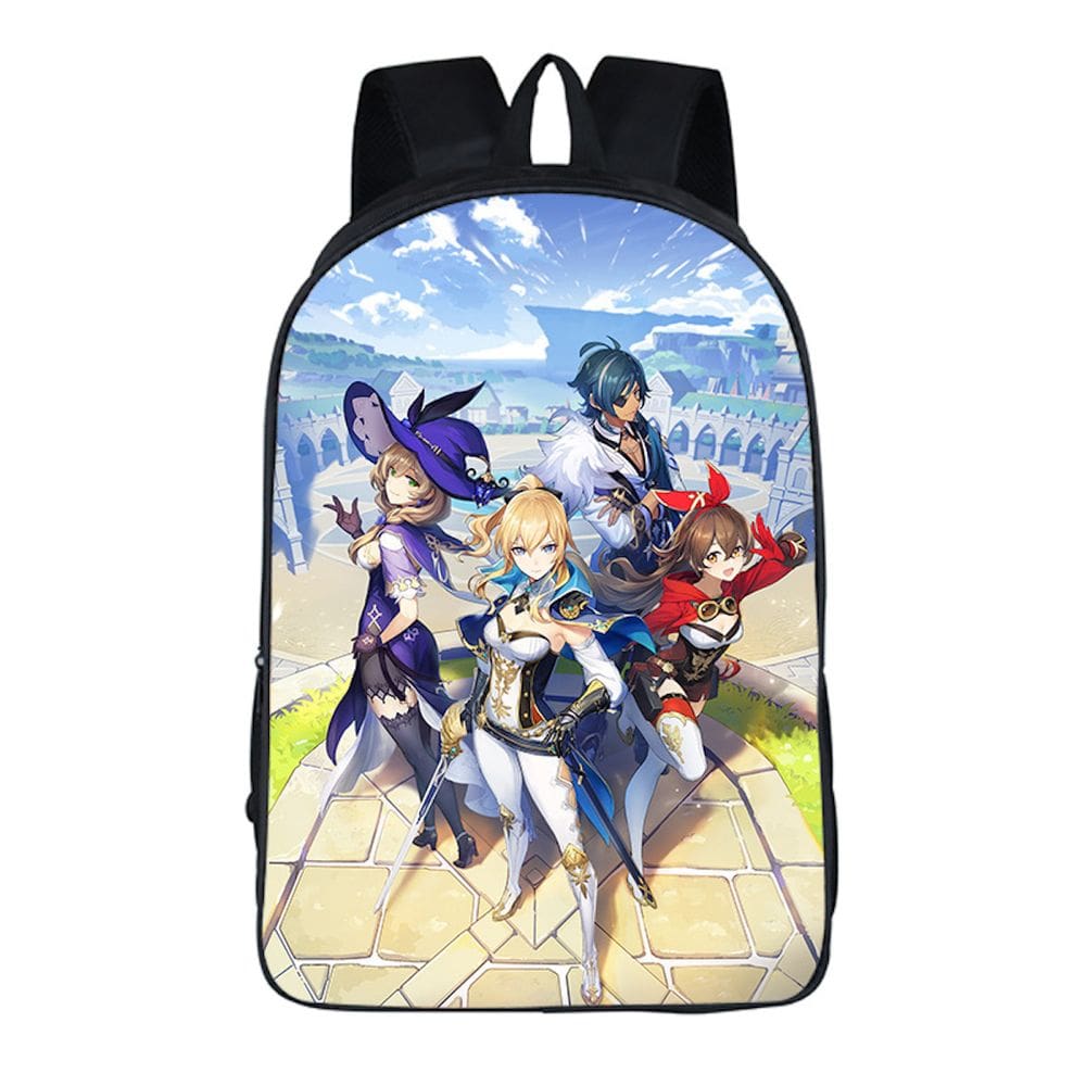 Mochila escolar Genshins Kids Children Poliéster 29x12.5x42cm