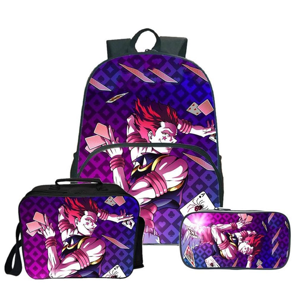 Conjunto de mochilas JoJos Bizarre Adventure Anime com impressão 3D