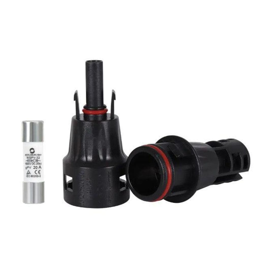Conector Mc4 Com Fusível 20A Inline Energia Solar