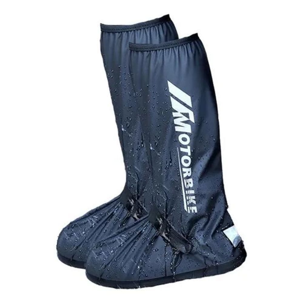 2X Capa Bota Impermeável Chuva Antiderrapante Motoqueiro