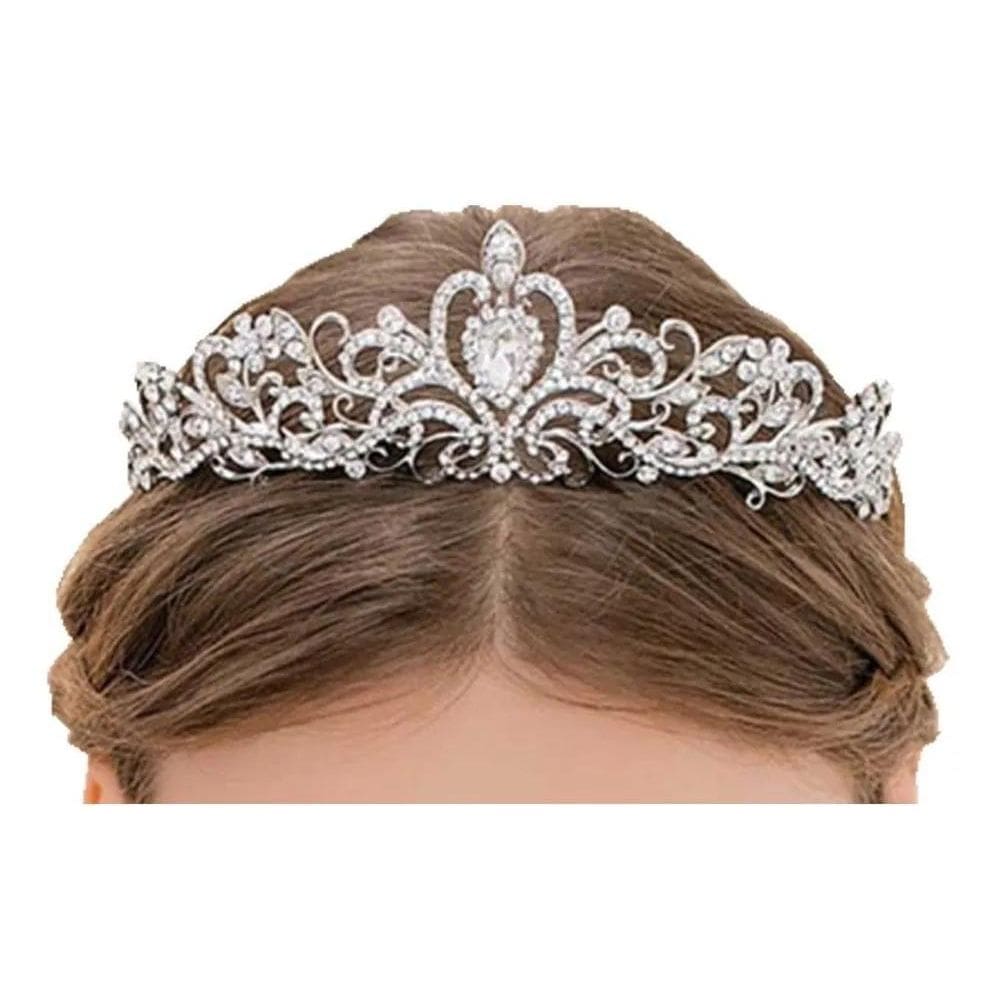2X Coroa Tiara Strass Noiva Debutante Casamento Tiara Para M
