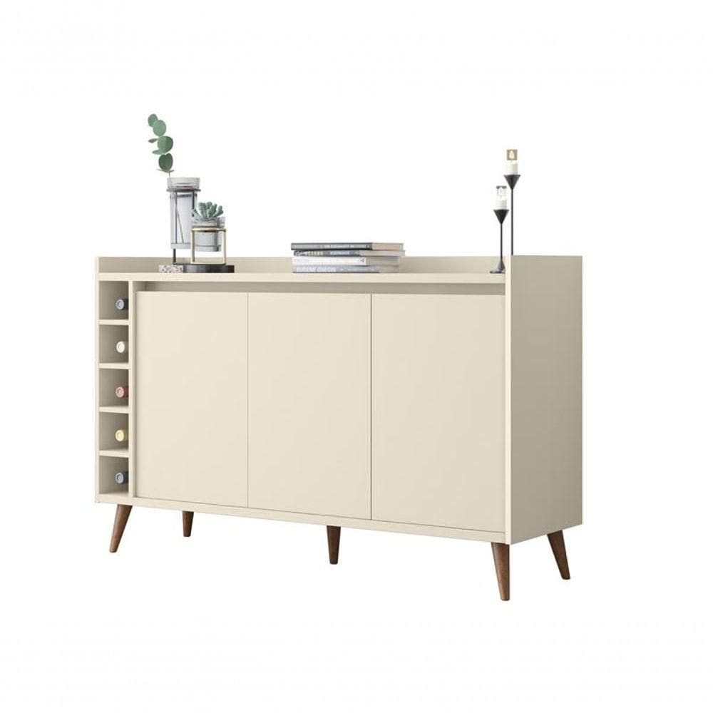 Buffet Com Adega Estilo Off White - Moveisaqui