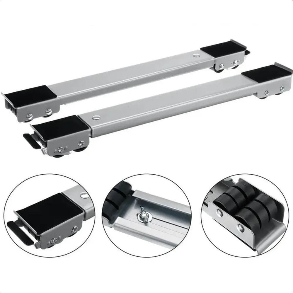 Base Suporte Movel Maquina Lavar Geladeira Freezer Ajustavel