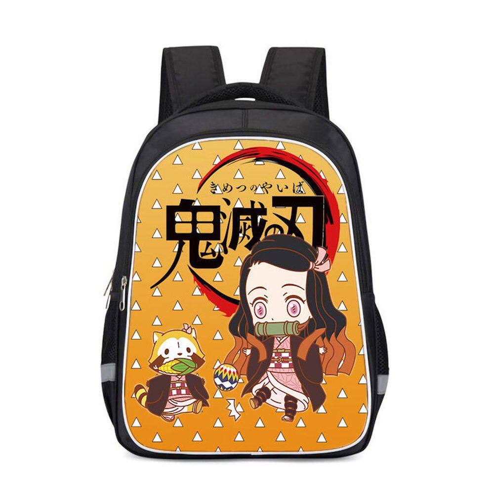 Mochila Demons Slayers Kids School Nylon 30x17x41cm