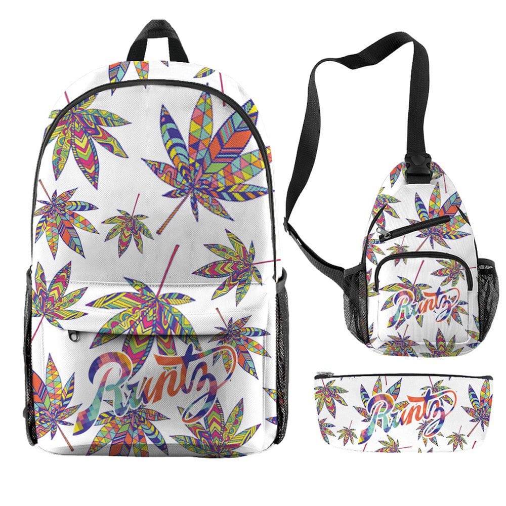 Conjunto de mochilas Runtys Anime, 3 peças para mochila escolar infantil