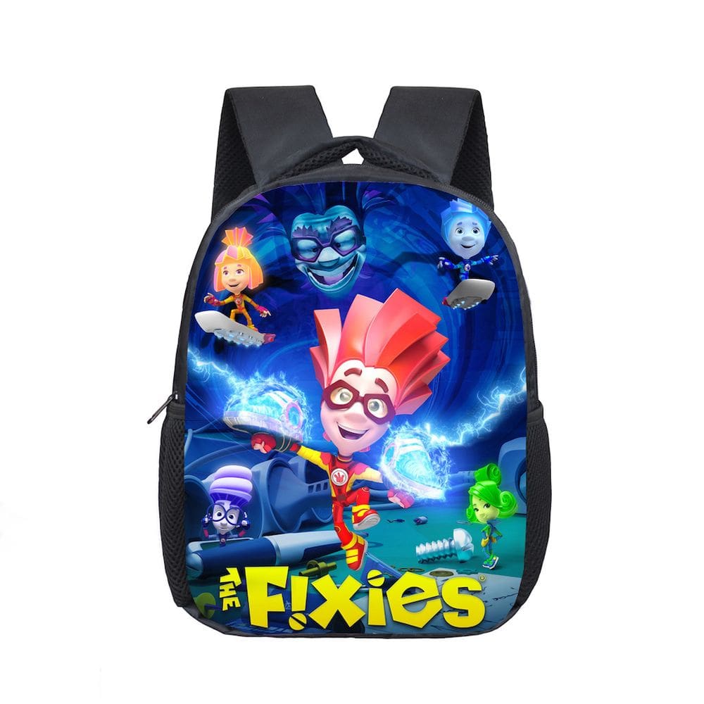 Mochila Fixies Screw Kindergarten School Student preta