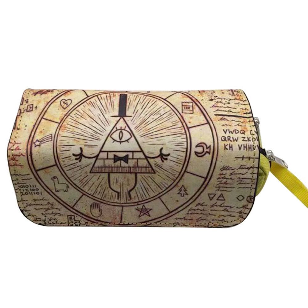 Estojo de lápis Gravitys Falls Cartoon Anime de grande capacidade