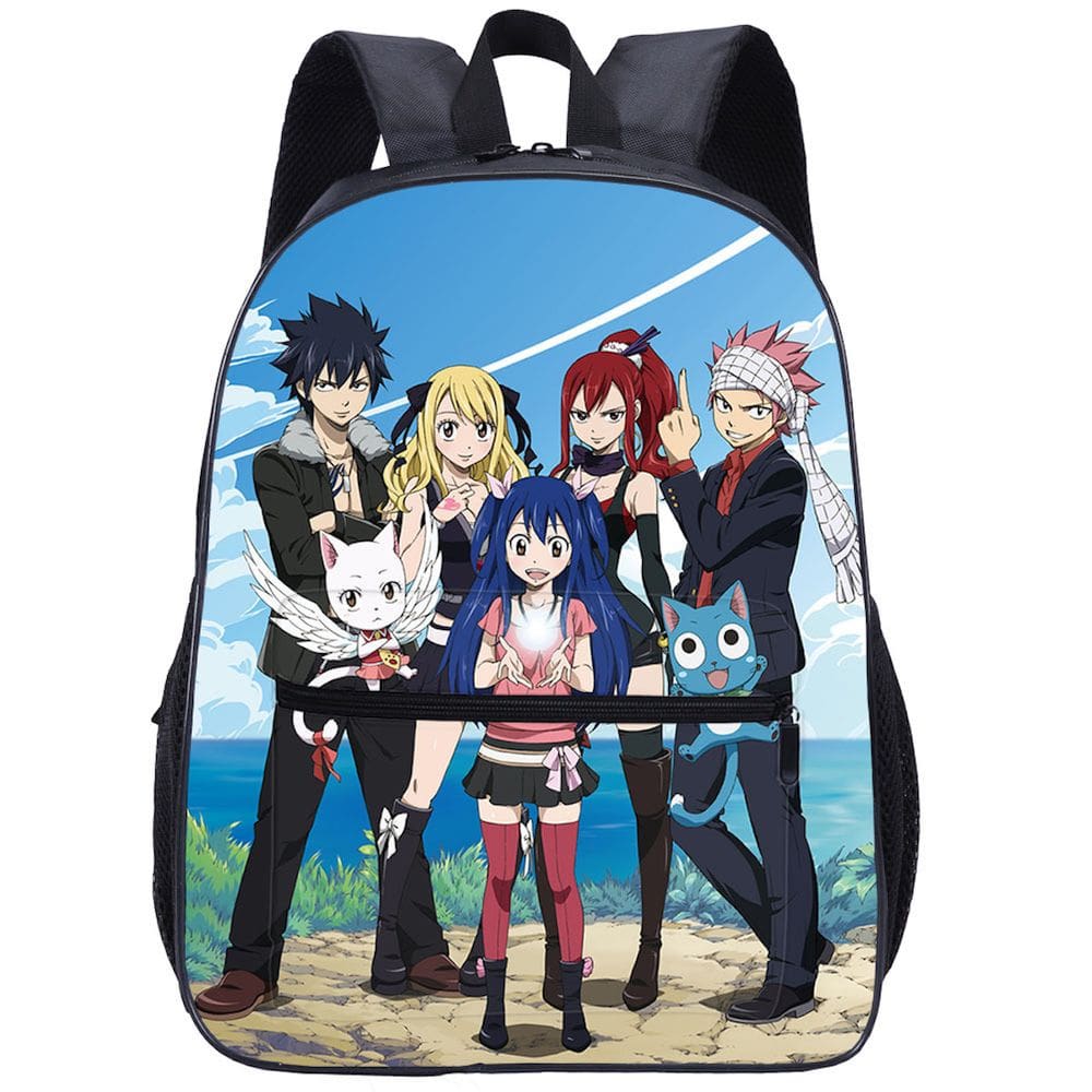 Mochila escolar Fairys Tails Anime para crianças