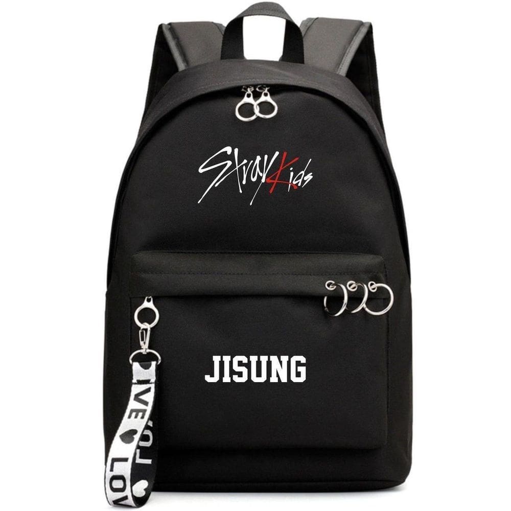 Mochila escolar Stray Kids Anime Poliéster 30x16x44cm