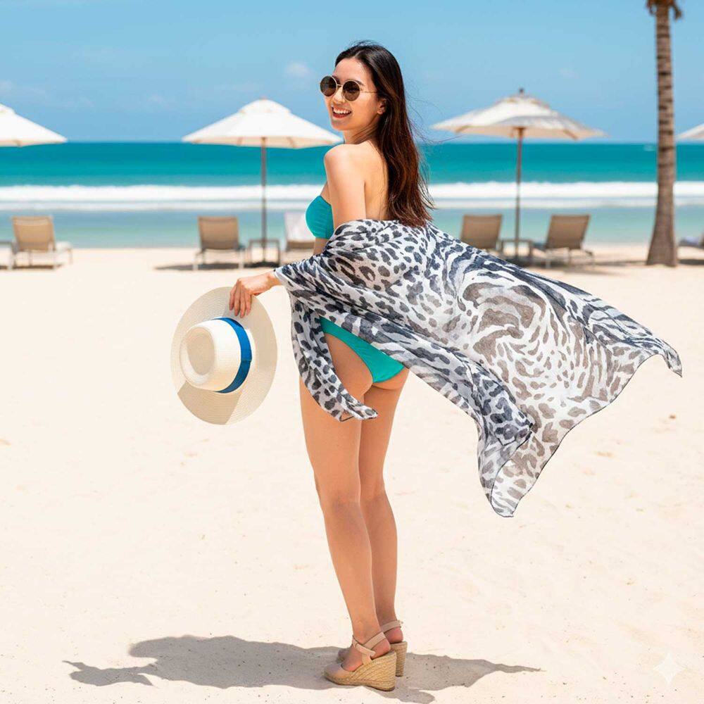 Canga/Pareô Praia e Piscina Animal Print 1,00x1,50m - Fera Print