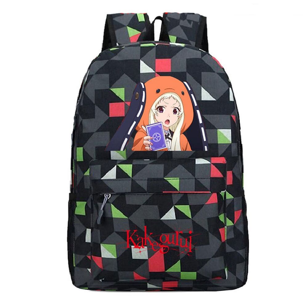 Mochila escolar Anime Kakeguruis Kakeguruis, bolsa infantil 31x14x45cm
