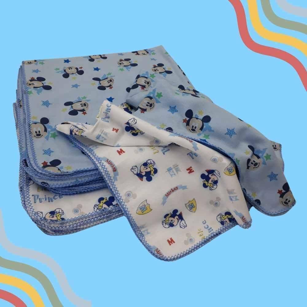 Cueiro Disney Mickey 80X80Cm Com Crochê