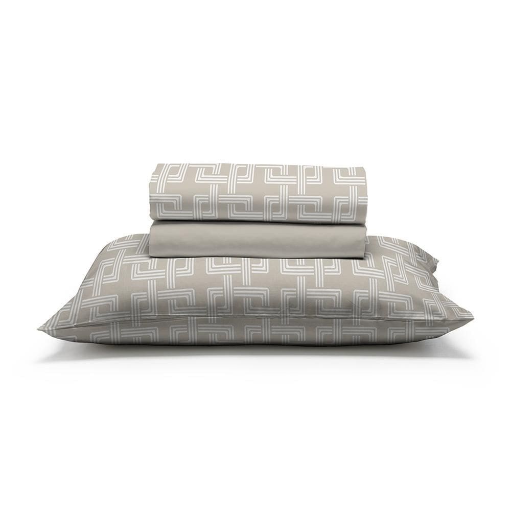 Jogo De Cama Solteiro 100% Algodão 200 Fios Fiori - 7755