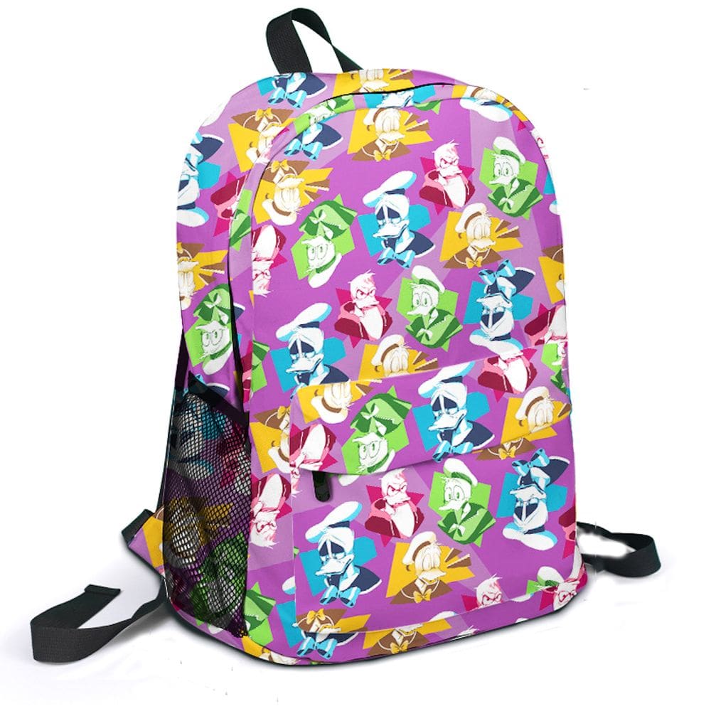 Mochila escolar Bugs Bunny Kids 27x12x44cm Algodão-Poliéster