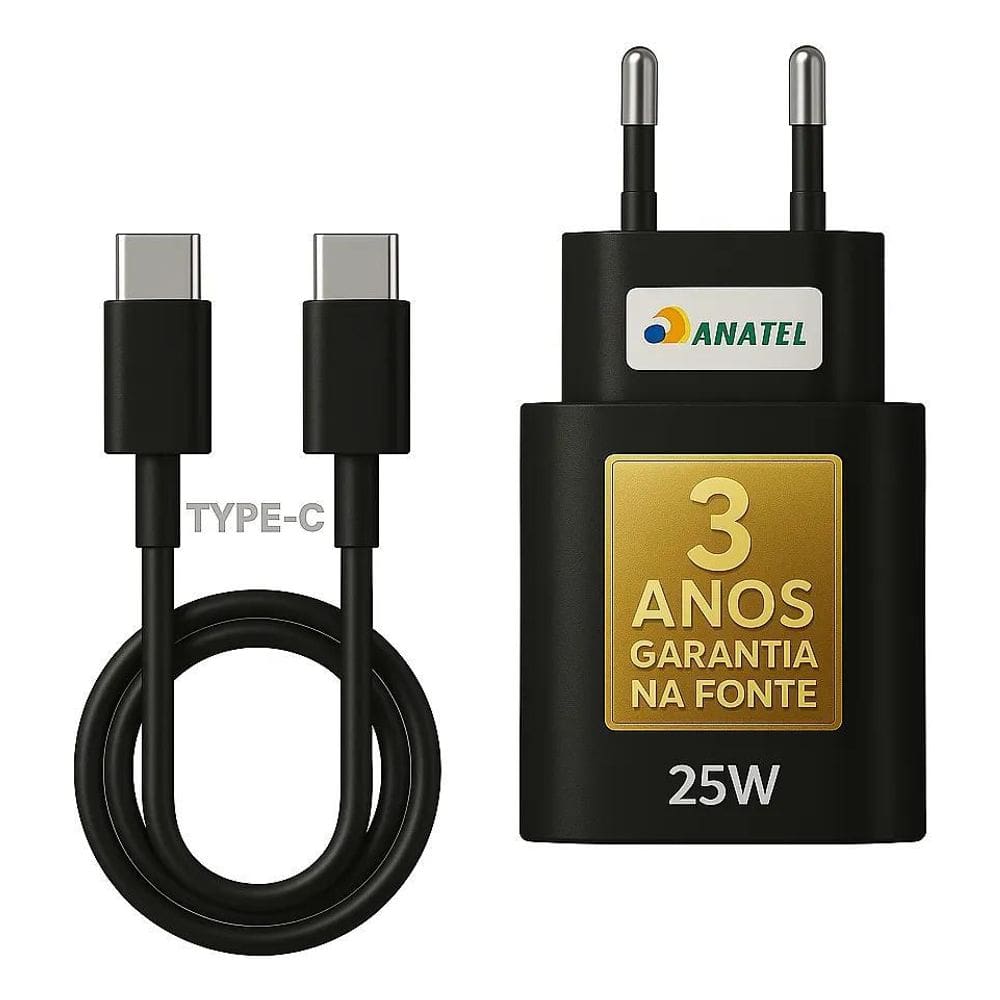 2X Carregador Super Rápido 25W Para Samsung Galaxy S25 S24 S