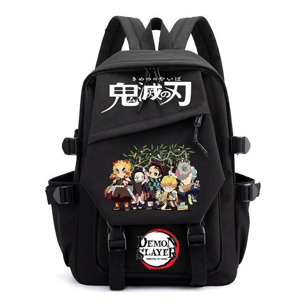 Mochila escolar Anime Demons Slayers Kids Nylon 29x13x42cm