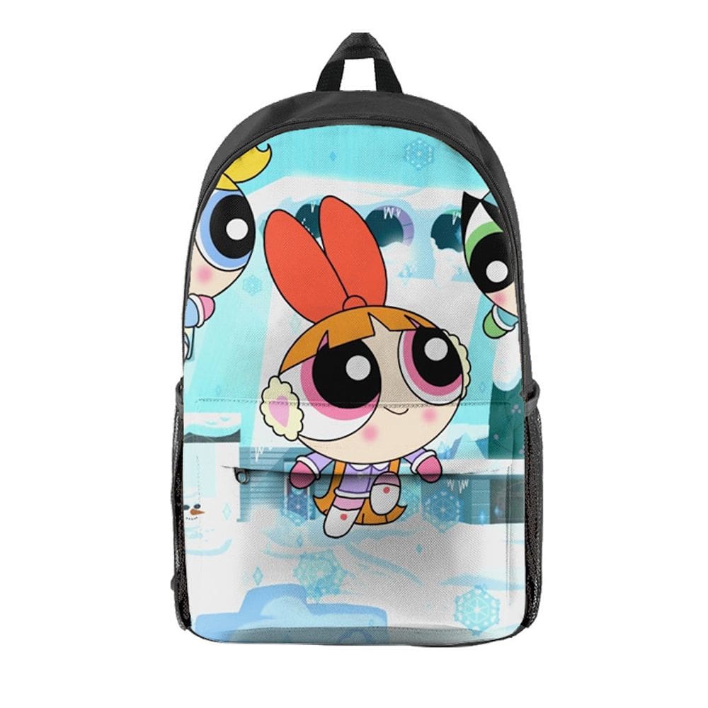 Mochila Powerpuff Girls Blossoms Cartoon Kids School 26x15x44cm