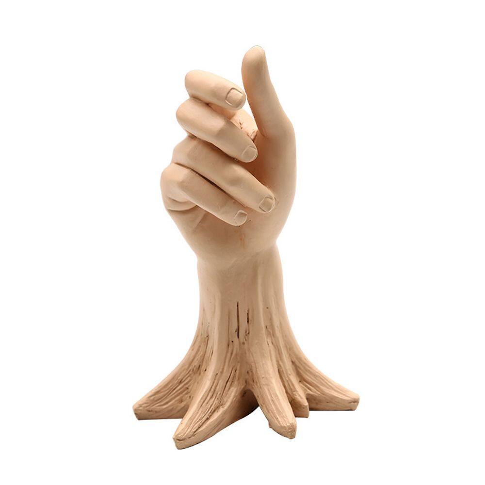 Vaso de resina, estatueta de mão fina, estátua de escultura, 15,5 cm