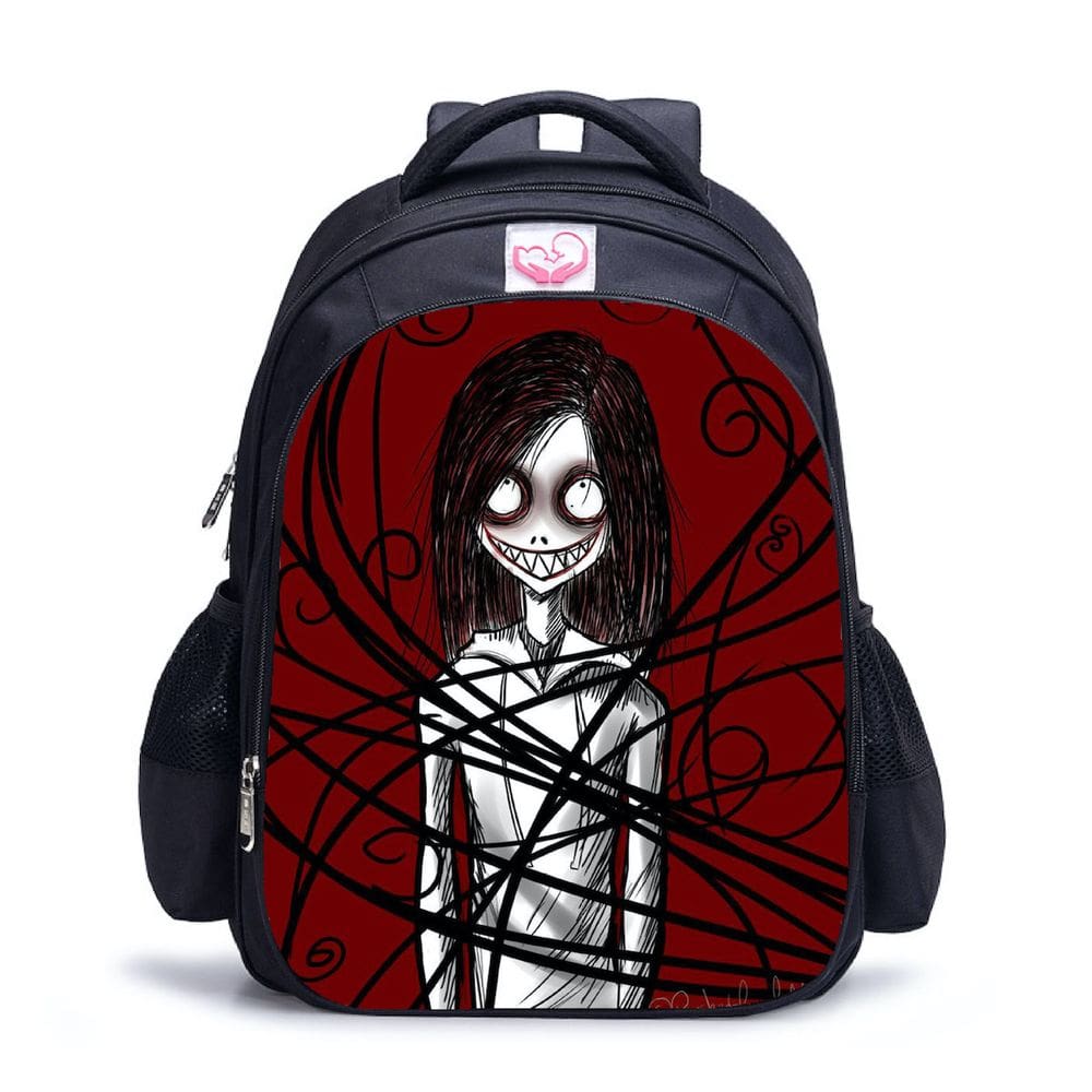 Mochila escolar Creepyspastas Anime Kids Oxford 29x14x39cm