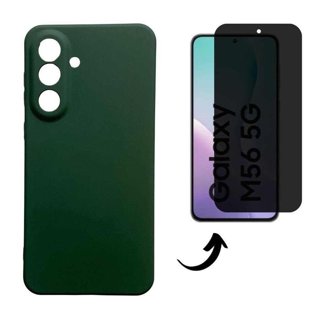 Capa + Pel 3D Privativo Compatível Com Samsung Galaxy M56 5G