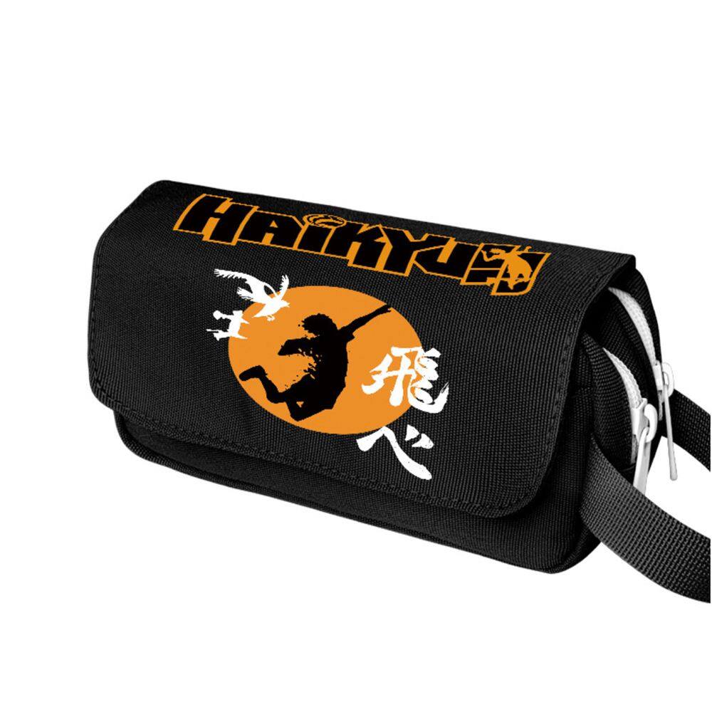 Estojo de lápis Haikyuus em tela impermeável 21x11x7cm para crianças