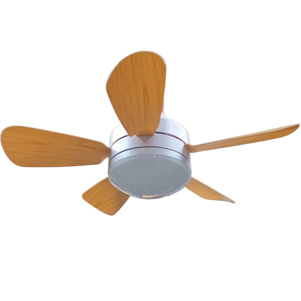 Ventilador Lampada Helice Madeira E27 Controle Remoto 2 Em 1 Sol Verao Calor Iluminaçao Vento Ajustavel Sala Quarto