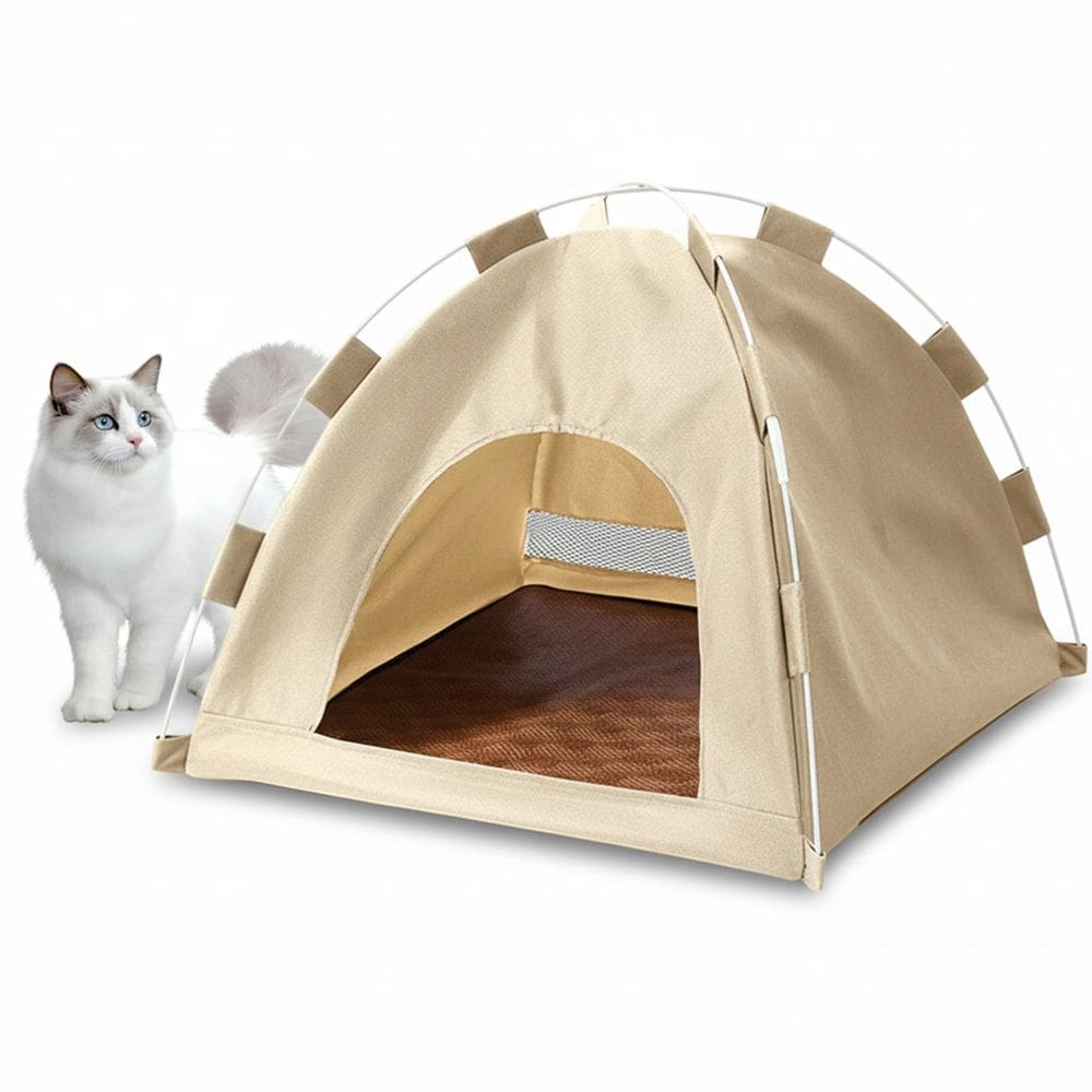 Tenda Caminha Gato Cachorro Pet Coelho Animais Casinha Cabana Dobravel Portatil Arranhador Confortavel Resistente