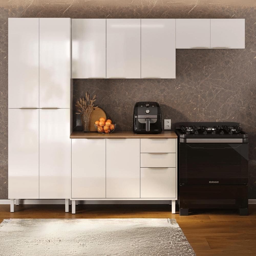 Cozinha Completa Itatiaia Renova Branco Com 4 Peças