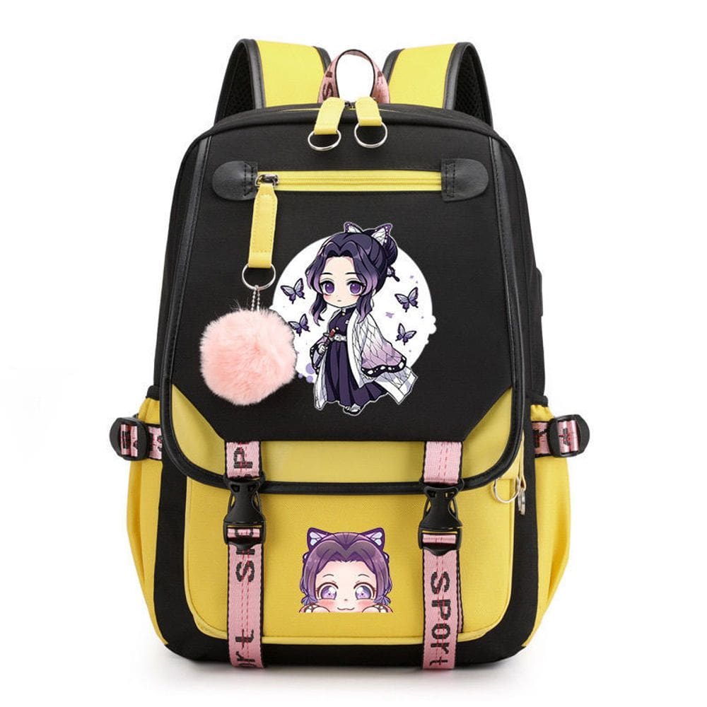 Mochila escolar Demons Slayers Anime para nylon escolar