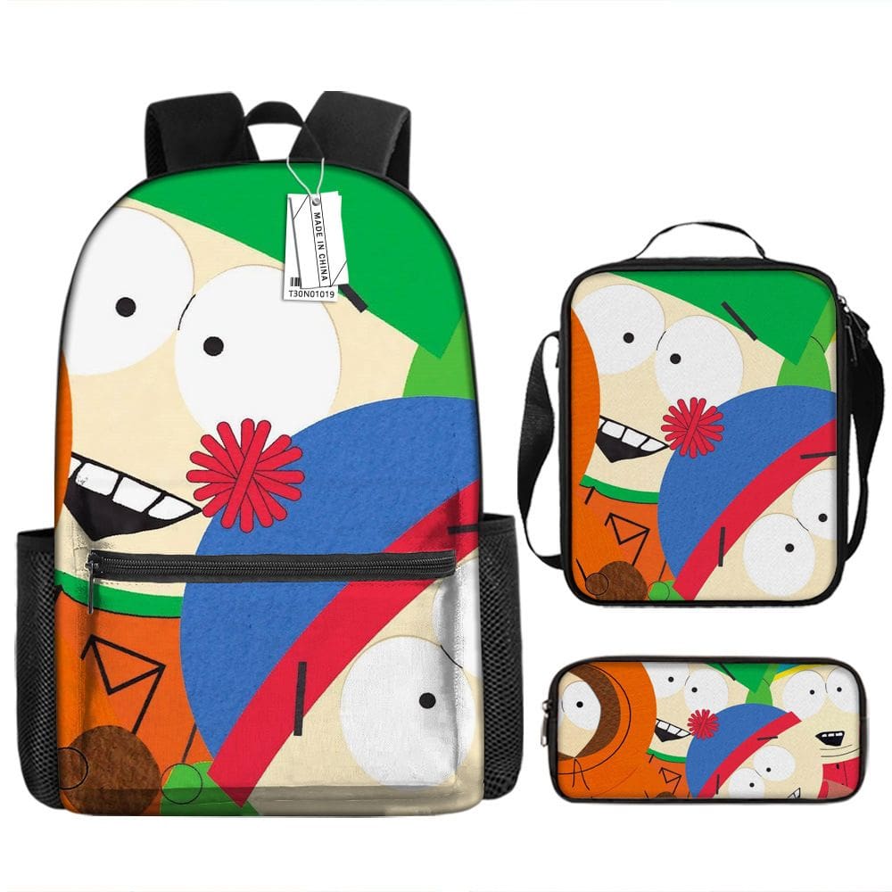Conjunto de mochilas South Parks Stans Marshs Anime School 3 unidades