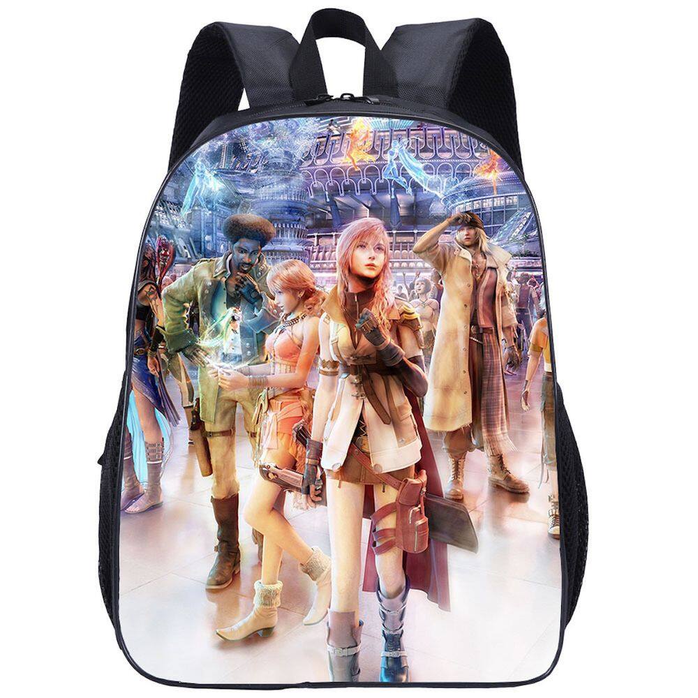 Mochila escolar Finals Fantasy Anime para crianças