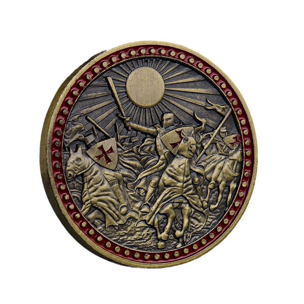 Emblemas comemorativos Coin Crusader e medalhas de anime 35g 4cm