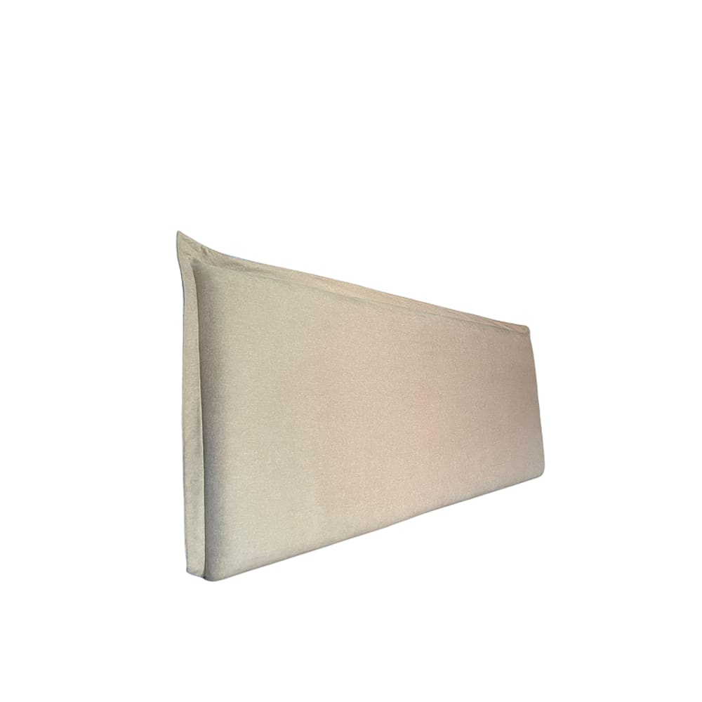 Cabeceira Estofada Casal Italiana Não é Segredo Linho Bege 140x60