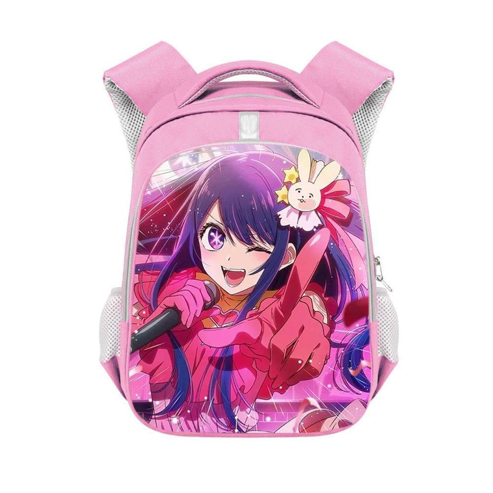 Mochila Oshis No Ko Anime School Poliéster 26x13x36cm