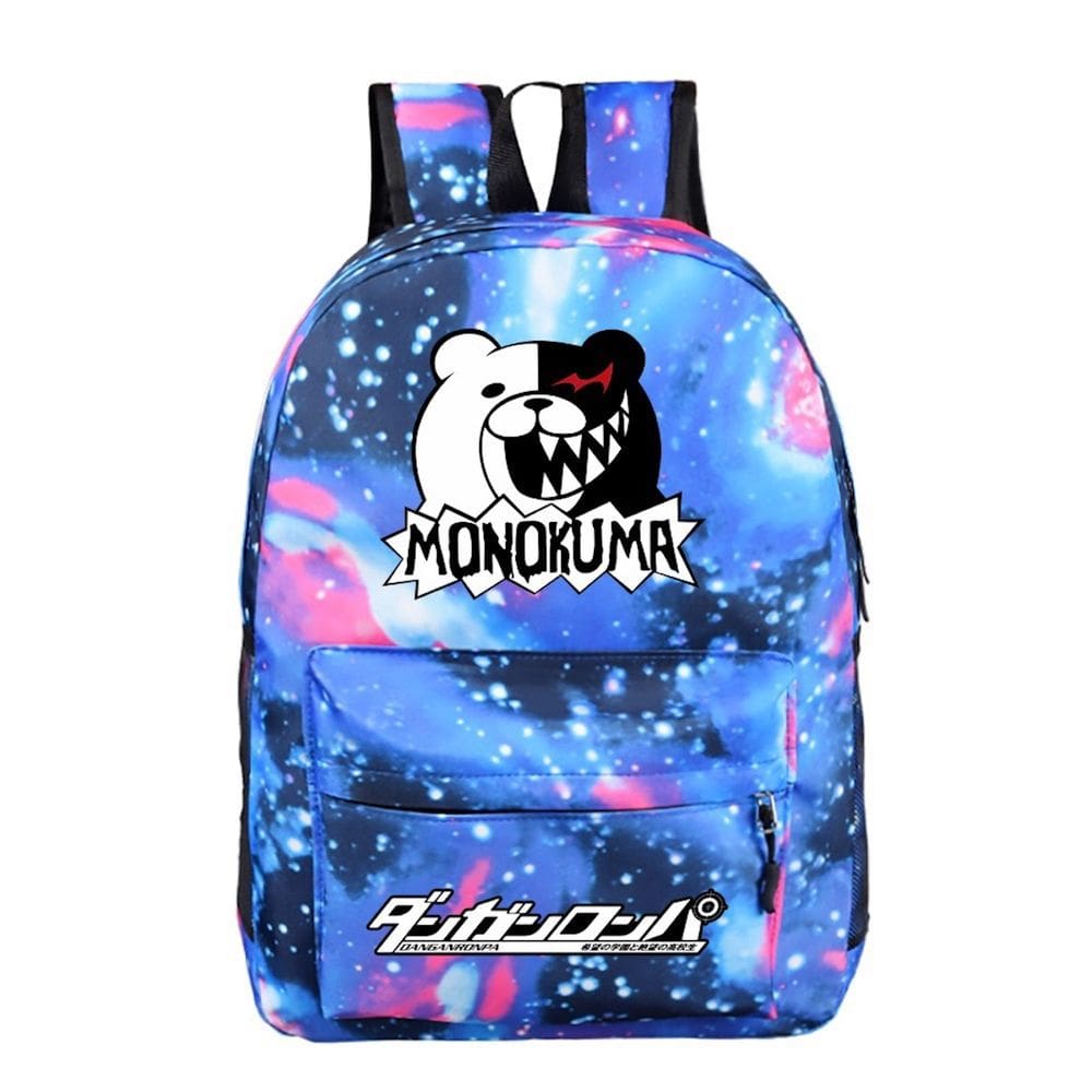 Mochila escolar Monokumass Anime para crianças e crianças