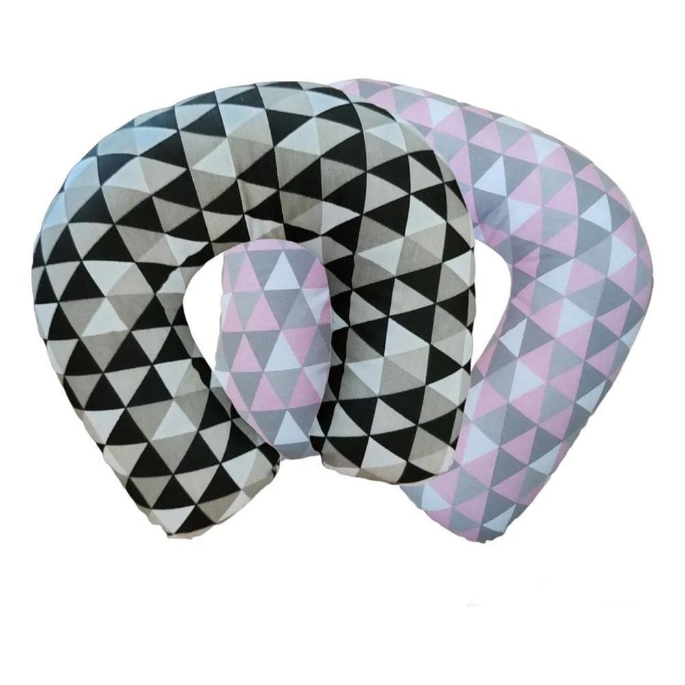 2X Kit 2 Almofada De Pescoço/Travesseiro Para Viagem Cervica